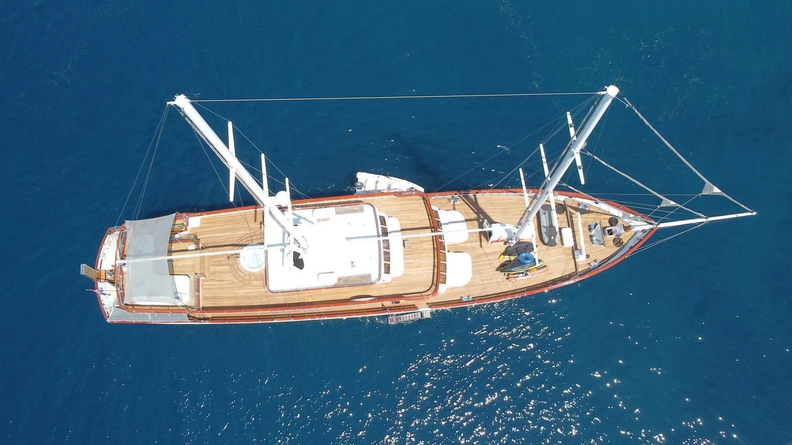 a space ship in the ocean aboard CORSARIO Yacht for Charter
