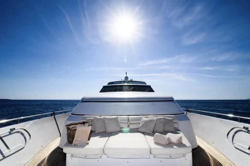 a boat on the water aboard ZEN Yacht for Sale