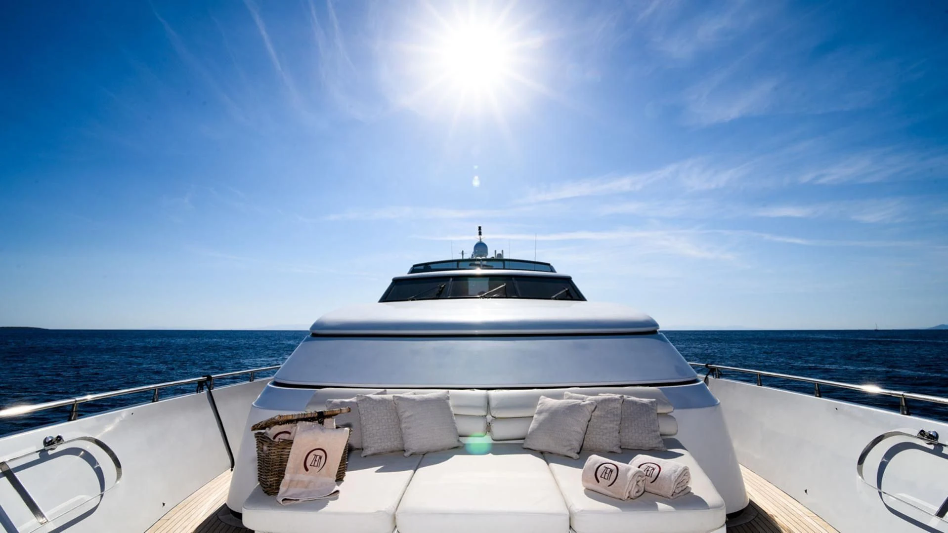 a boat on the water aboard ZEN Yacht for Sale