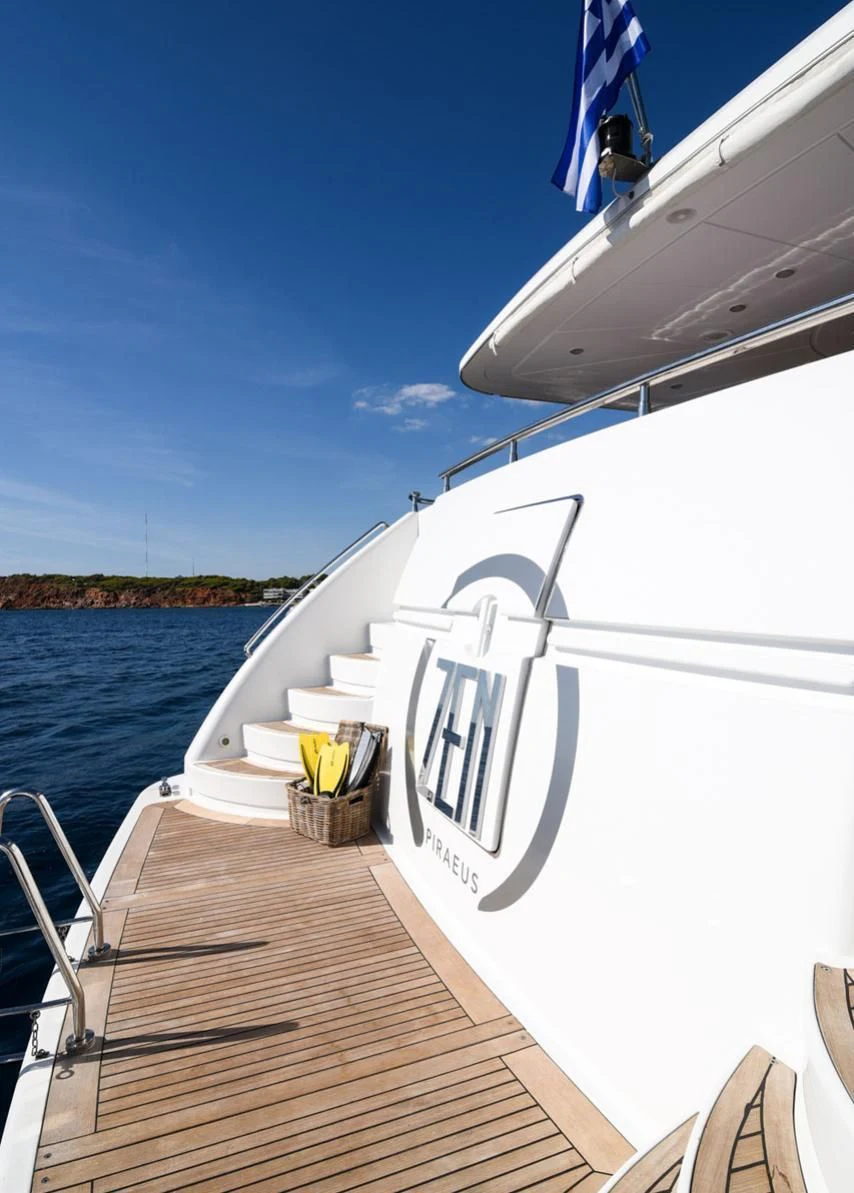 a boat on the water aboard ZEN Yacht for Sale