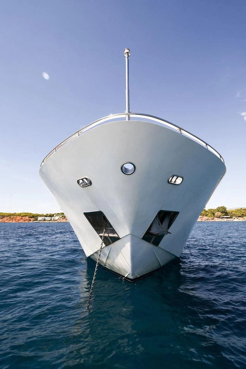 a large white buoy in the water aboard ZEN Yacht for Sale