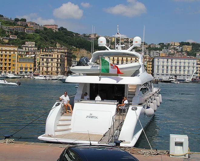 a boat on the water aboard NIKCA Yacht for Sale