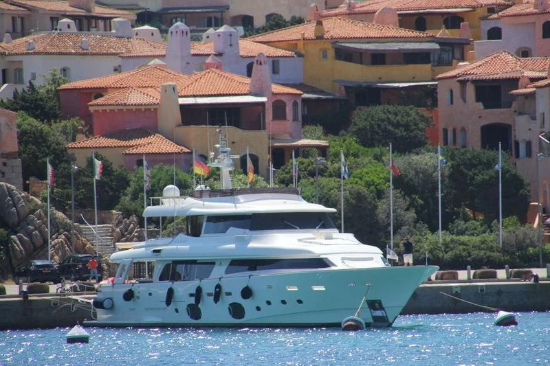 a boat in the water aboard DALOLI Yacht for Charter