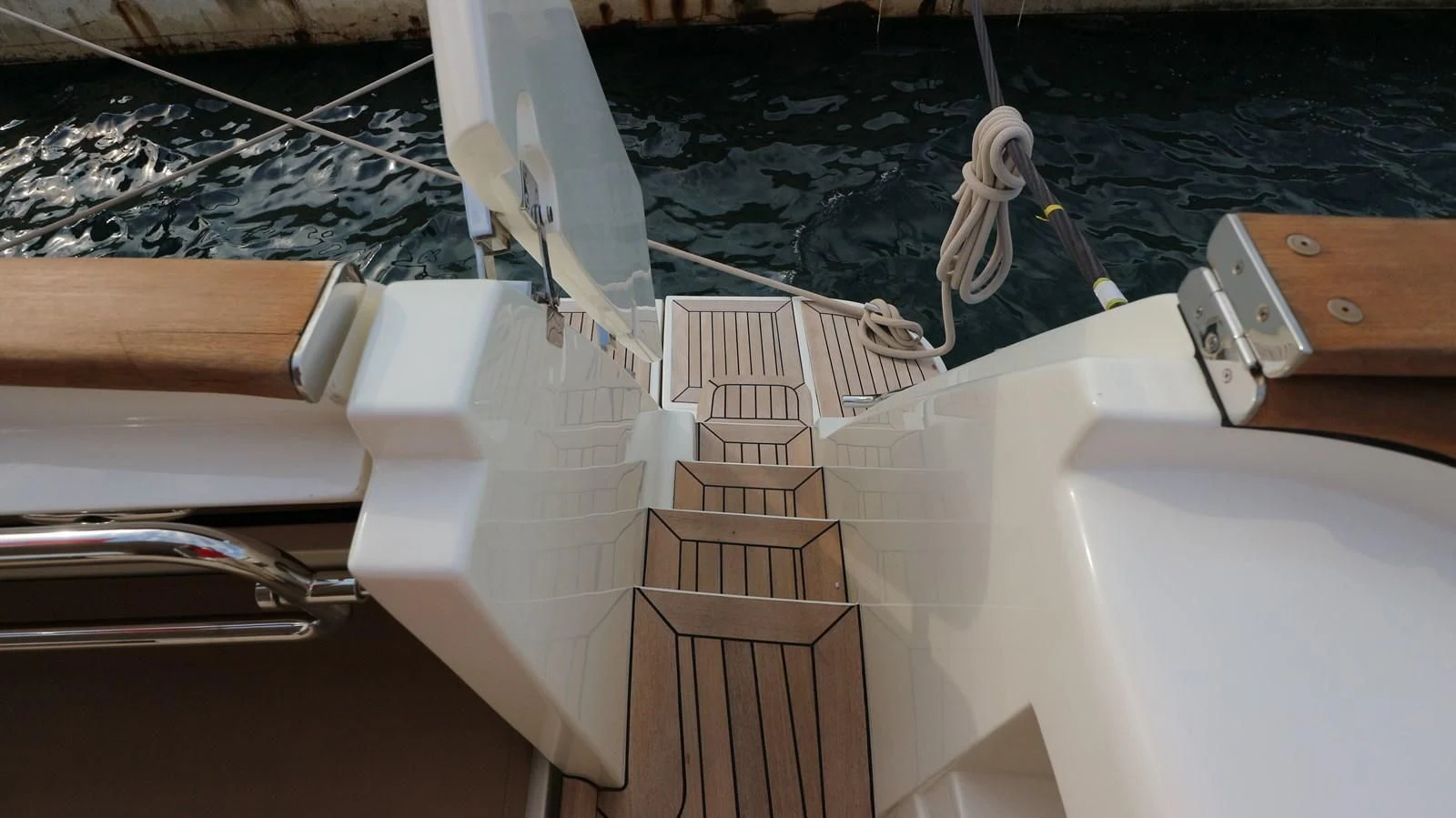 a boat on the water aboard DALOLI Yacht for Charter