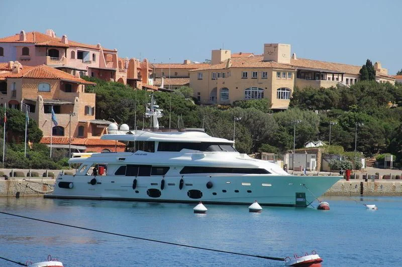 a boat on the water aboard DALOLI Yacht for Charter