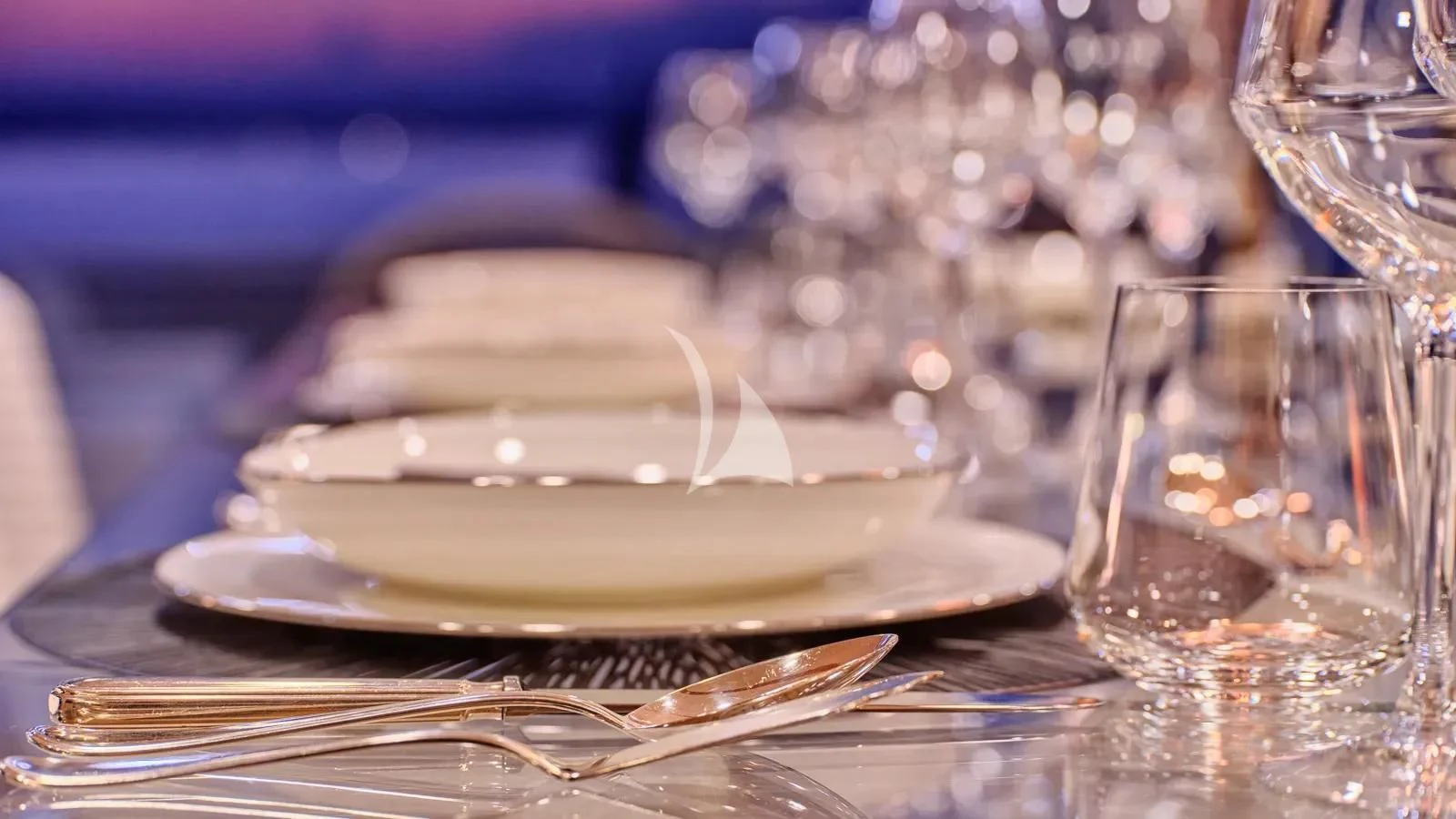 a plate with a cake on it aboard DALOLI Yacht for Charter