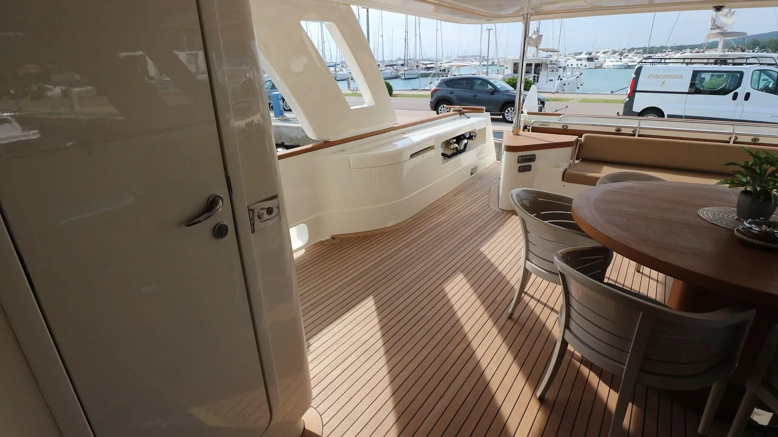 inside of a boat aboard DALOLI Yacht for Charter
