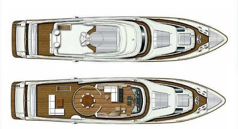 diagram, engineering drawing aboard DALOLI Yacht for Charter