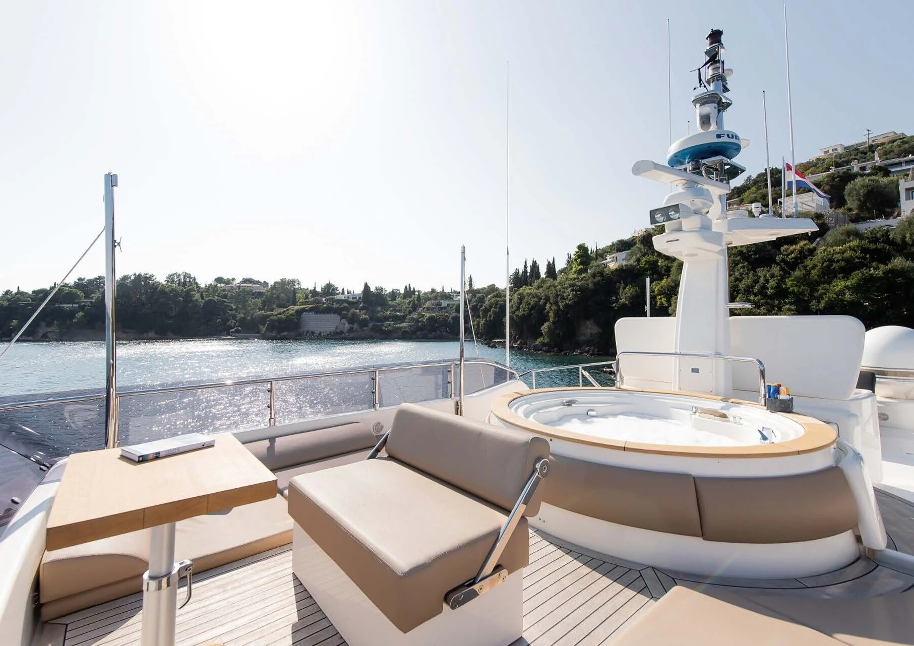 a boat on the water aboard DALOLI Yacht for Charter