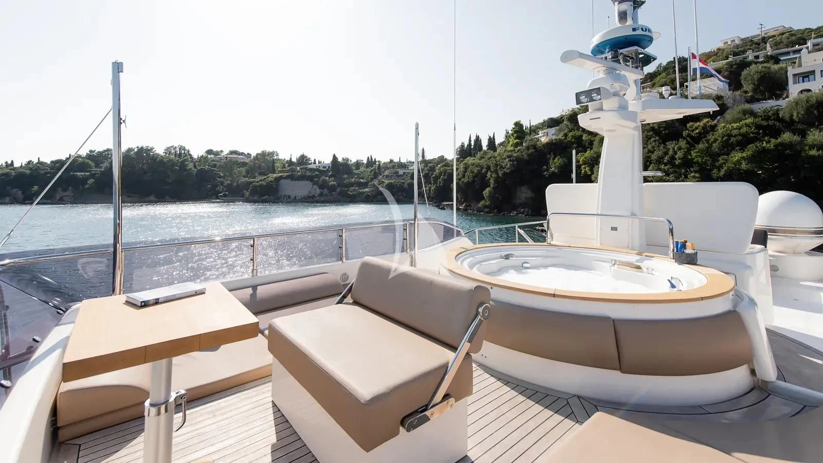 a boat on the water aboard DALOLI Yacht for Charter