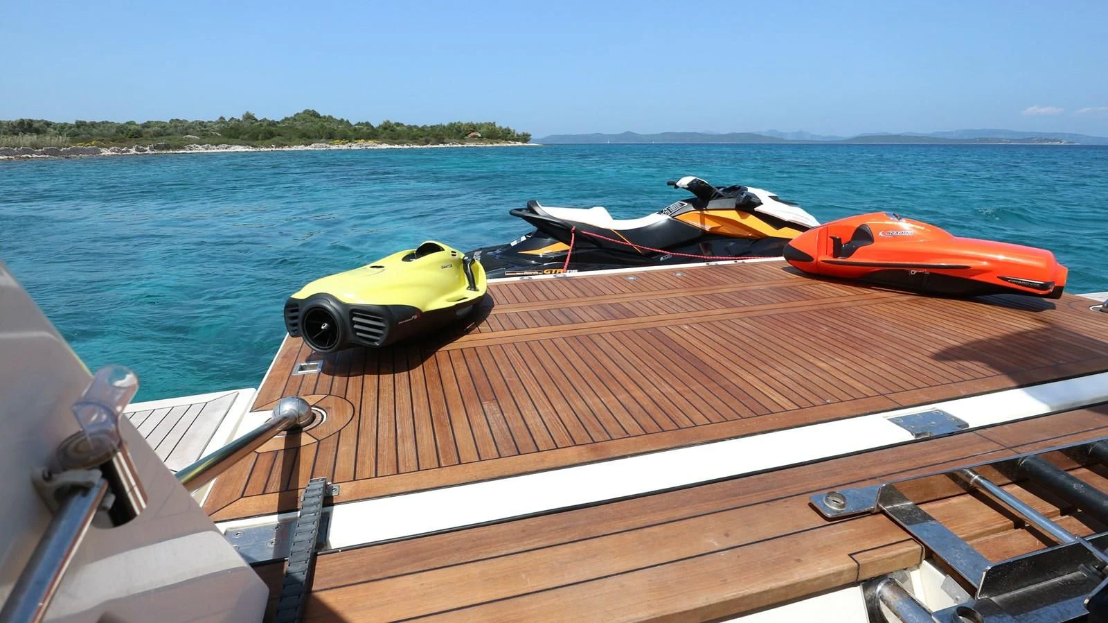 a boat on the water aboard DALOLI Yacht for Charter