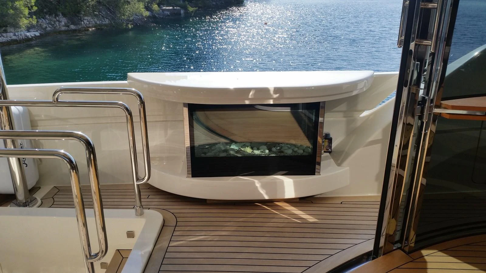 a boat on a deck aboard DALOLI Yacht for Charter