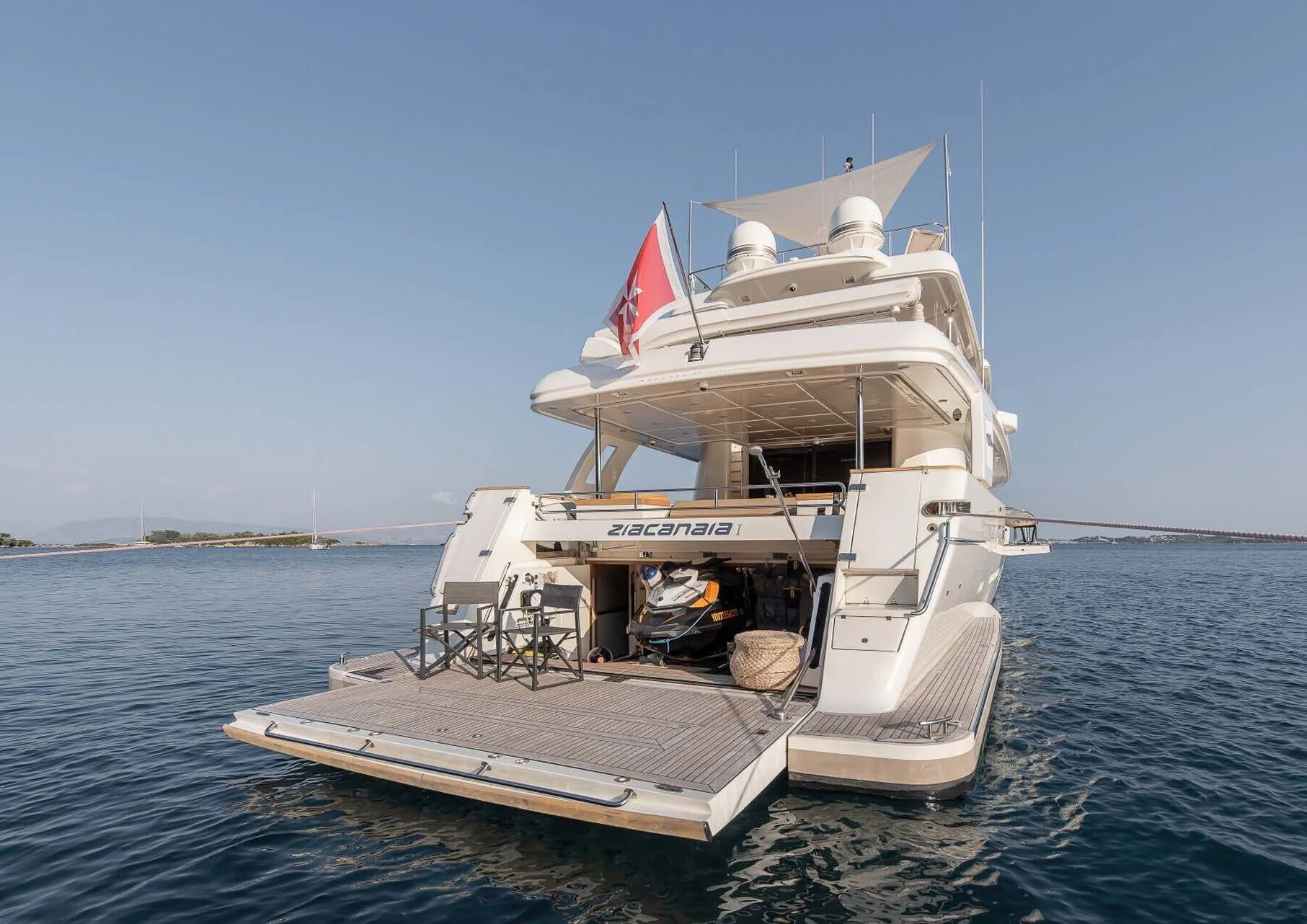 a boat on the water aboard DALOLI Yacht for Charter