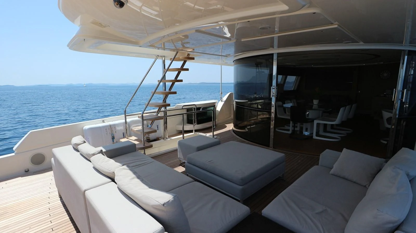 a boat on the water aboard DALOLI Yacht for Charter