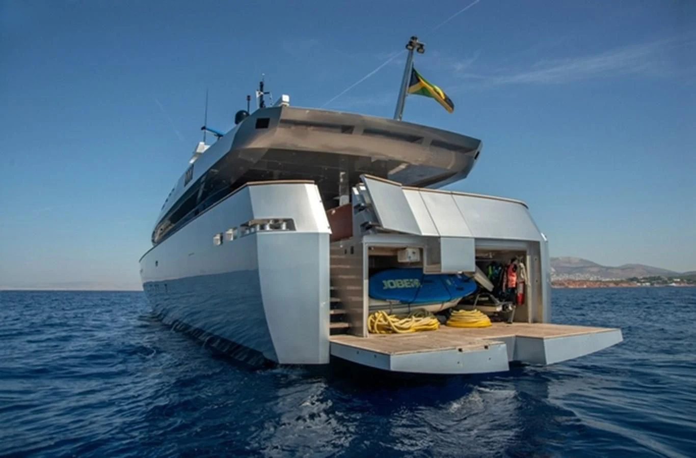 a boat in the water aboard TIN TIN Yacht for Sale