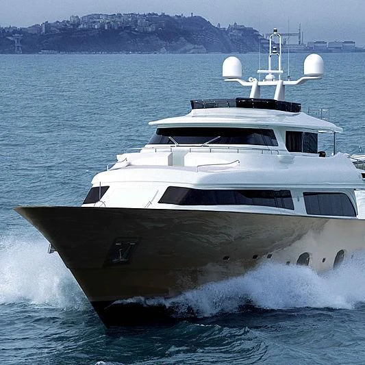 a boat on the water aboard BLUE LINE Yacht for Sale