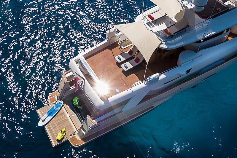 a ship in the water aboard BLUE LINE Yacht for Sale