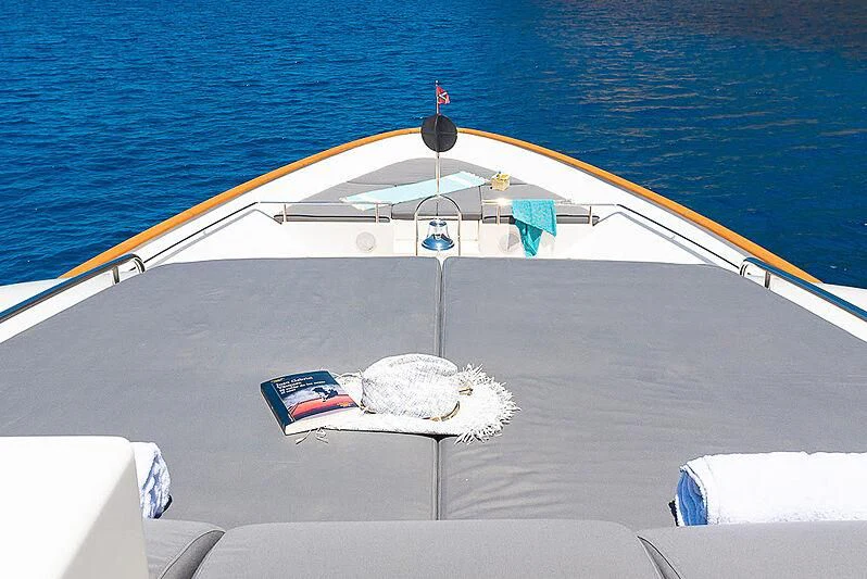 a boat on the water aboard BLUE LINE Yacht for Sale