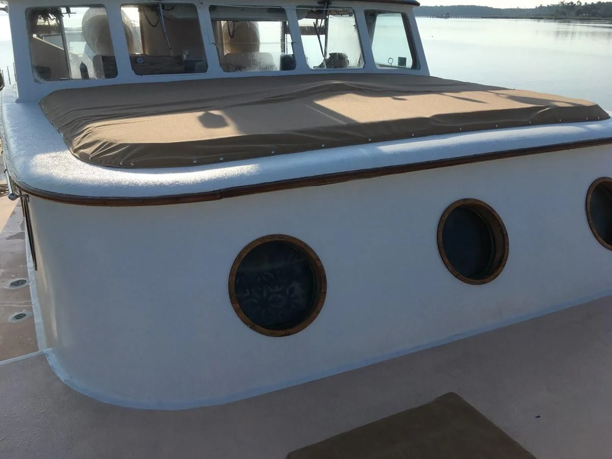 a close-up of a car aboard LION'S WHELP Yacht for Sale