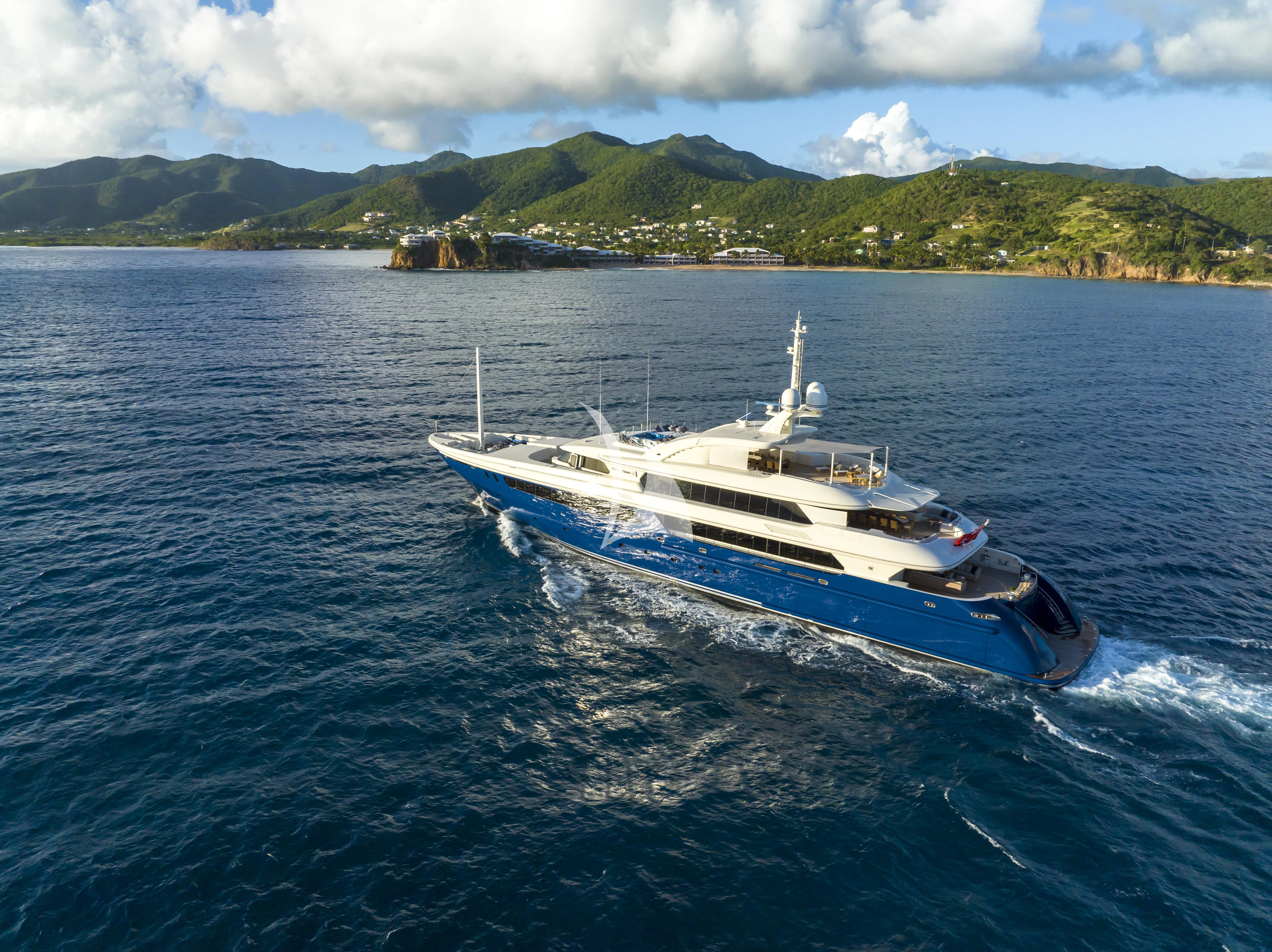 a boat on the water aboard MARY-JEAN II Yacht for Sale