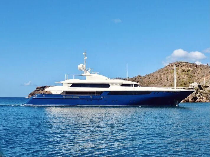 a boat in the water aboard MARY-JEAN II Yacht for Sale