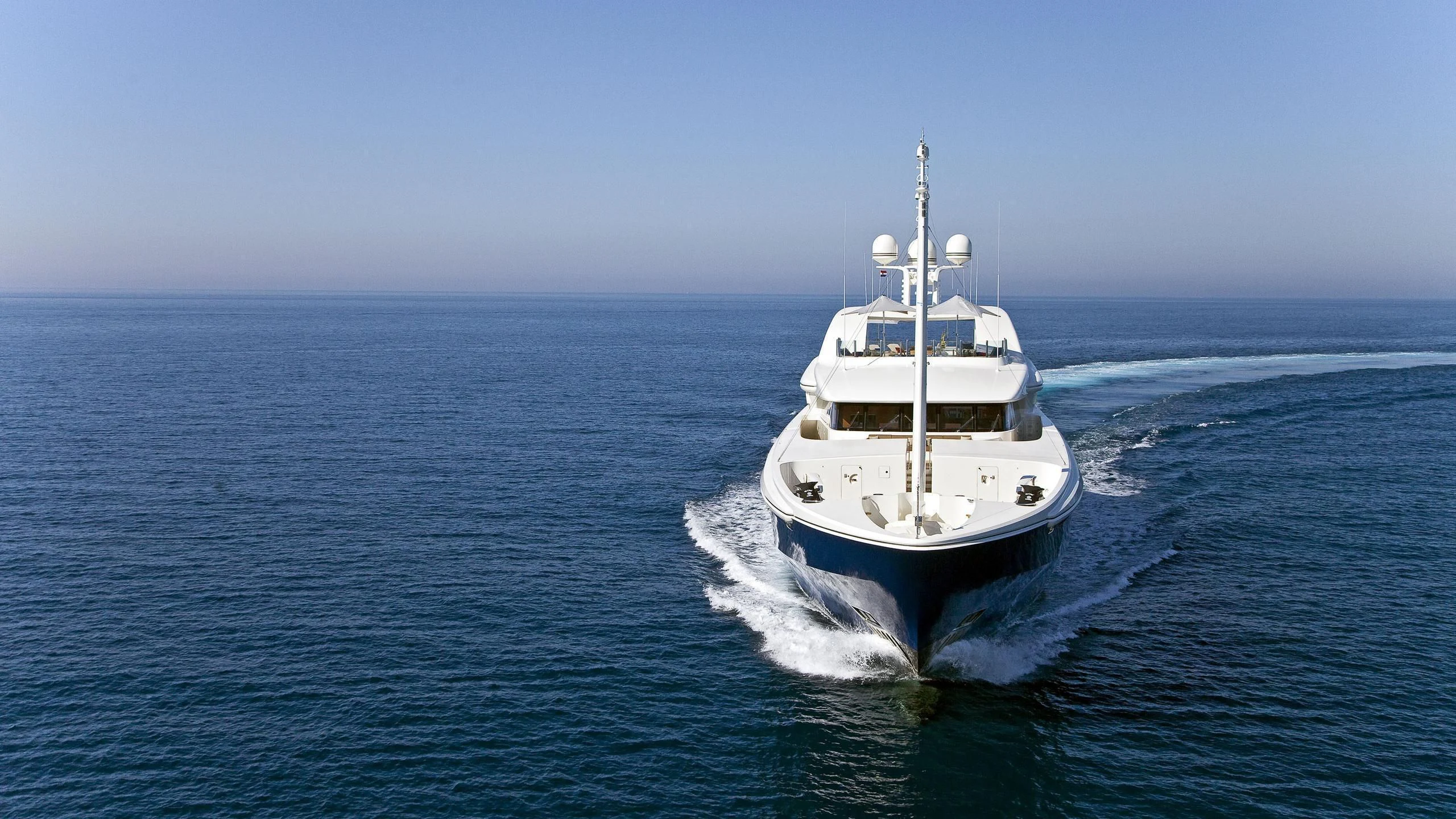 a boat on the water aboard MARY-JEAN II Yacht for Sale