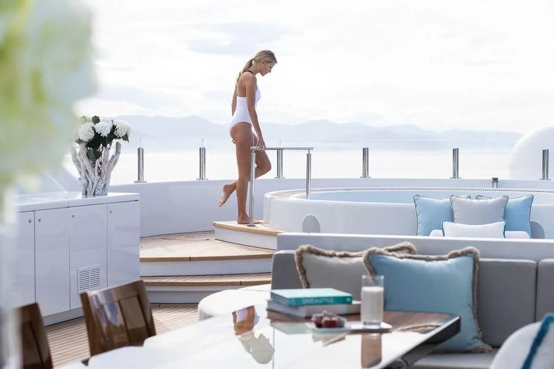 a person jumping on a table aboard HOLDIN' MY OWN Yacht for Sale
