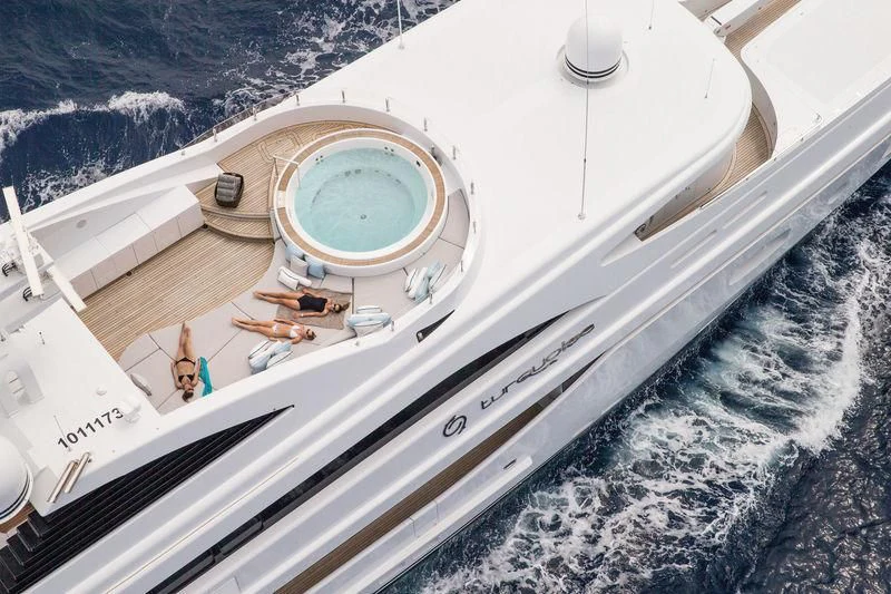 a satellite in space aboard HOLDIN' MY OWN Yacht for Sale