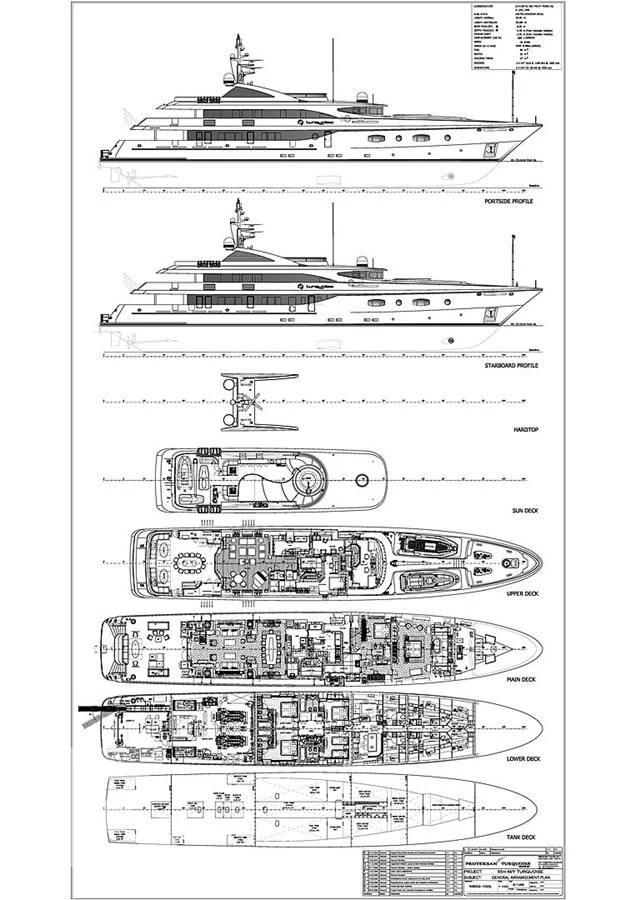 diagram, engineering drawing aboard HOLDIN' MY OWN Yacht for Sale