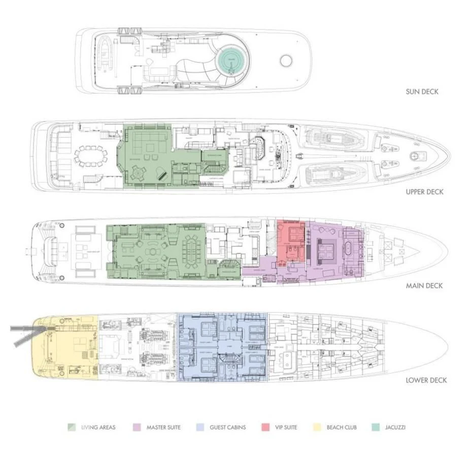 diagram aboard HOLDIN' MY OWN Yacht for Sale