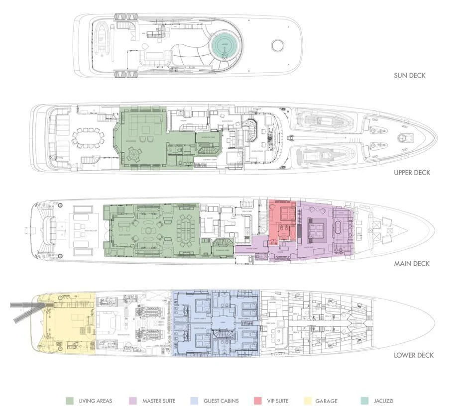 diagram aboard HOLDIN' MY OWN Yacht for Sale