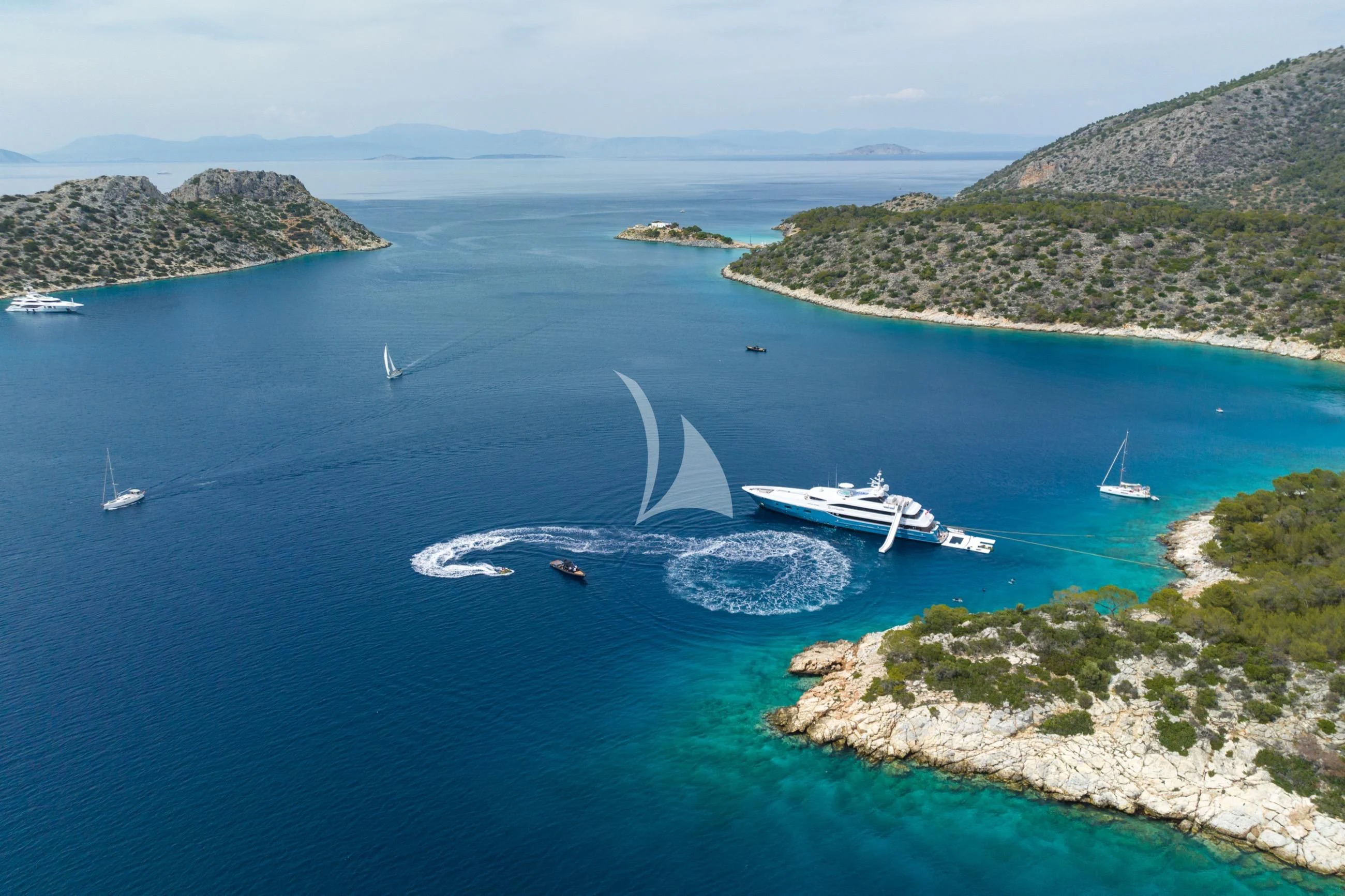 boats in the water aboard HOLDIN' MY OWN Yacht for Sale