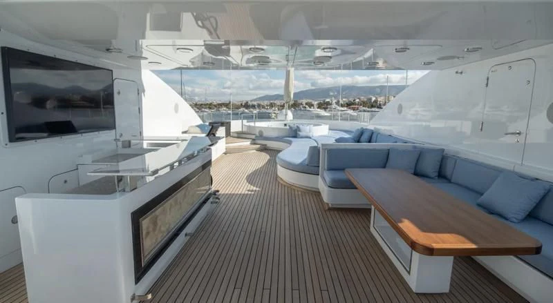 inside of a car aboard HOLDIN' MY OWN Yacht for Sale