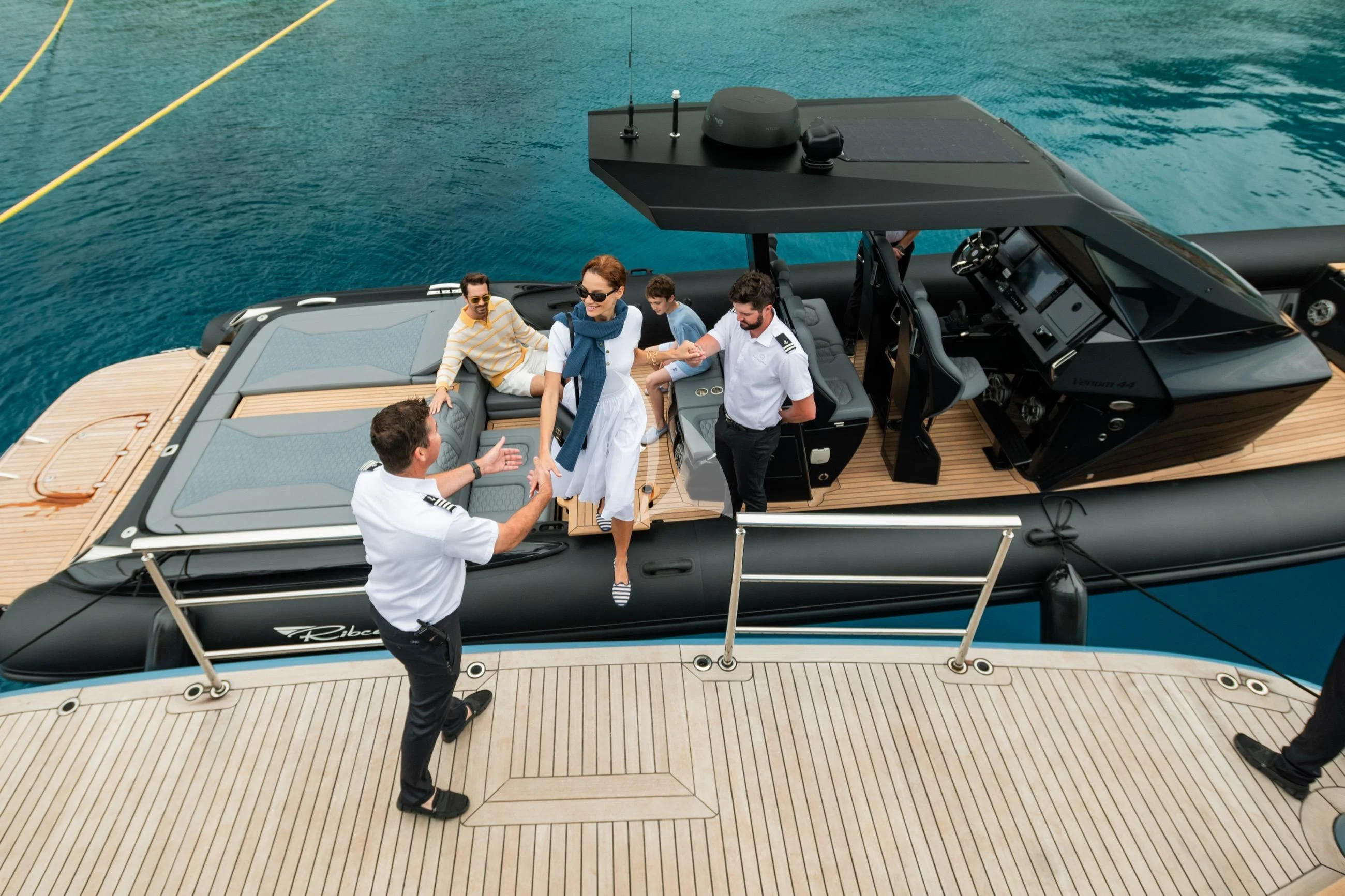 a group of people on a boat aboard HOLDIN' MY OWN Yacht for Sale