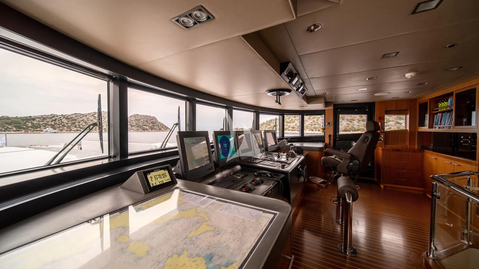 inside of a vehicle with computers aboard HOLDIN' MY OWN Yacht for Sale
