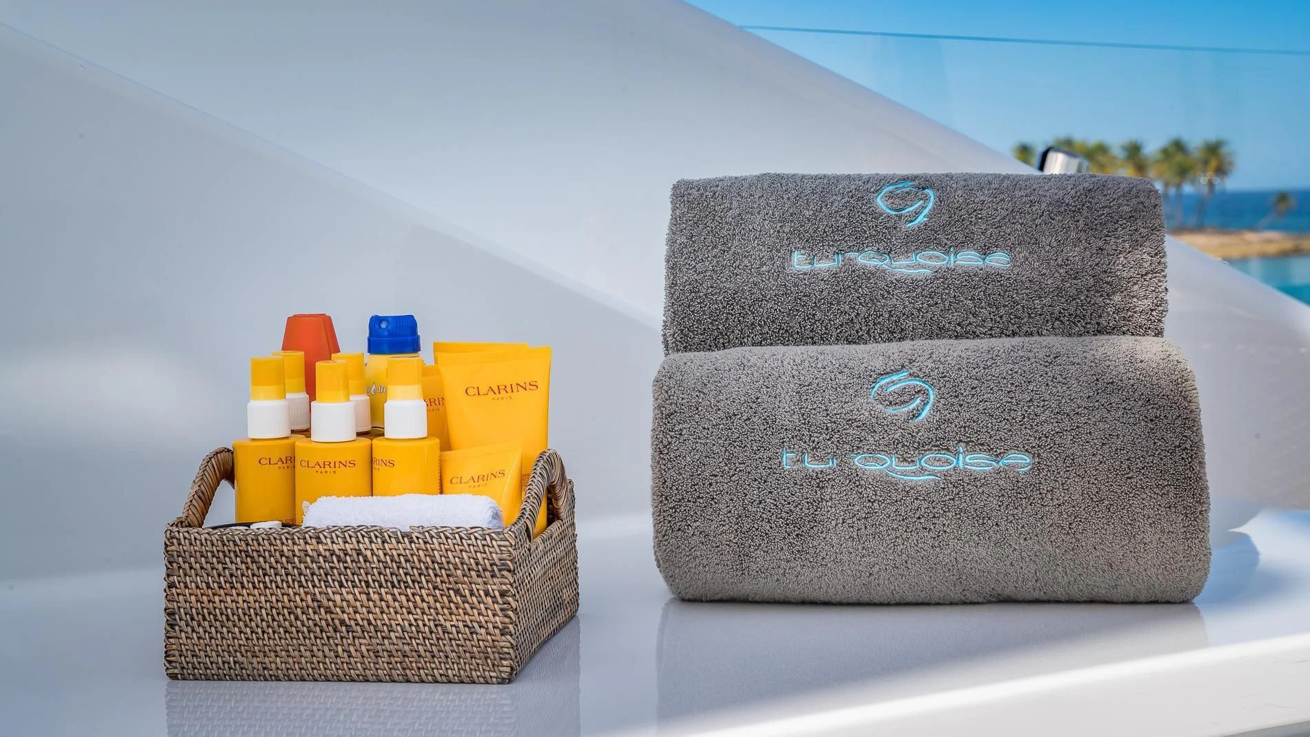 a small container with a few tubes of yellow and blue liquids aboard HOLDIN' MY OWN Yacht for Sale