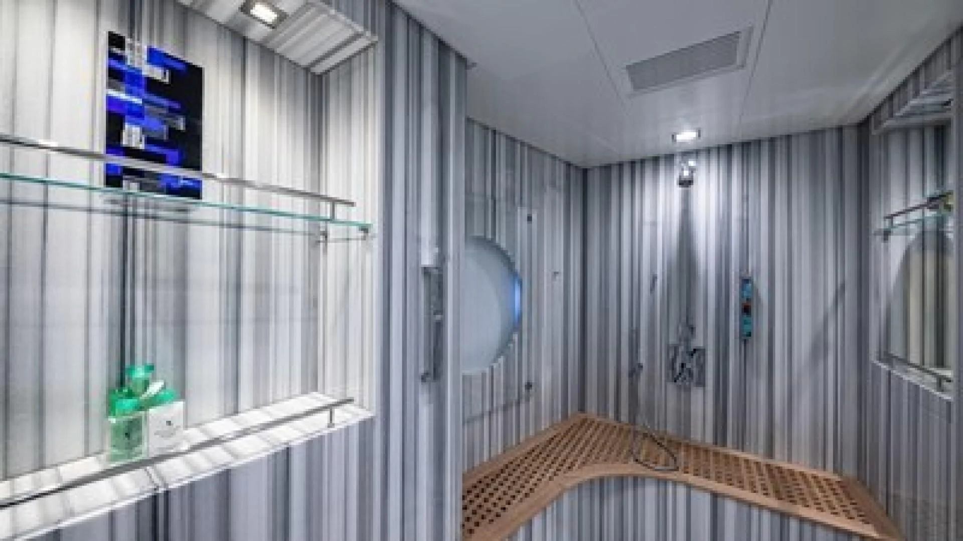 a room with shelves and a shelf aboard HOLDIN' MY OWN Yacht for Sale