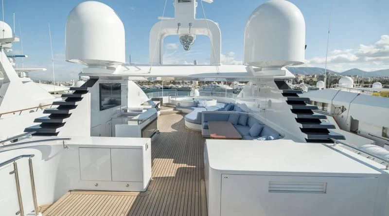 a view of the deck of a ship aboard HOLDIN' MY OWN Yacht for Sale