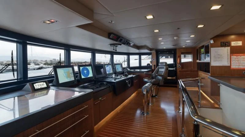 inside of a building with monitors and computers aboard HOLDIN' MY OWN Yacht for Sale