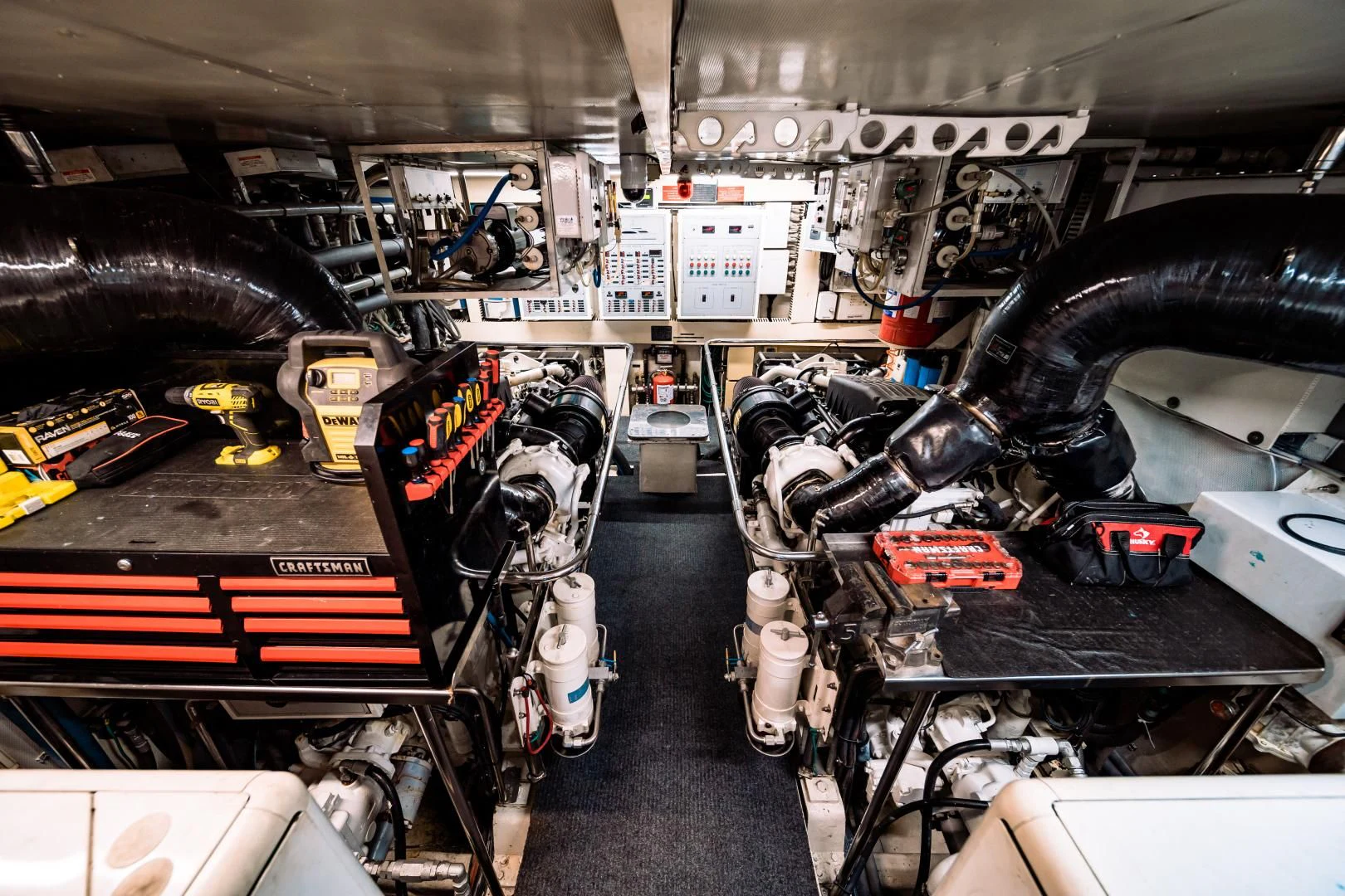 a machine in a factory aboard DREAM ON Yacht for Sale