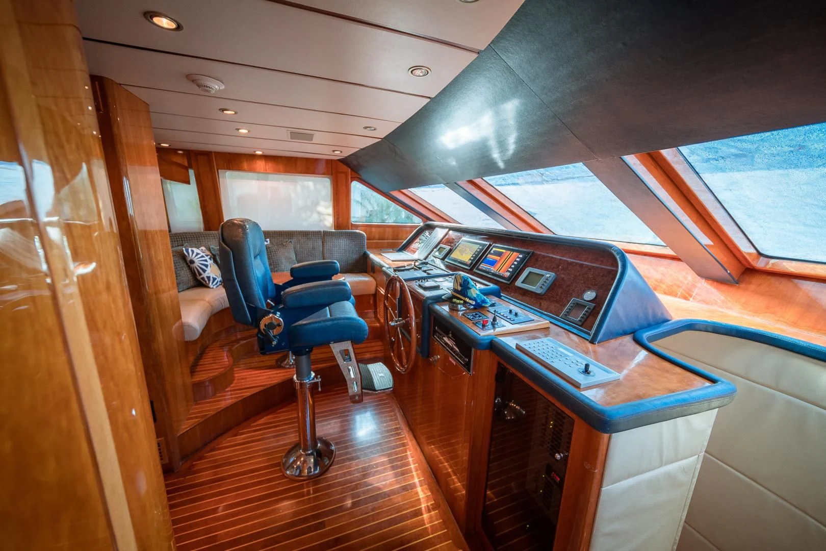 inside of a boat aboard DREAM ON Yacht for Sale
