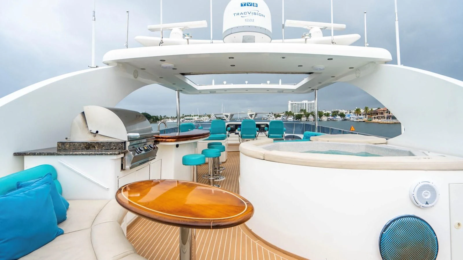 a boat on a boat aboard DREAM ON Yacht for Sale