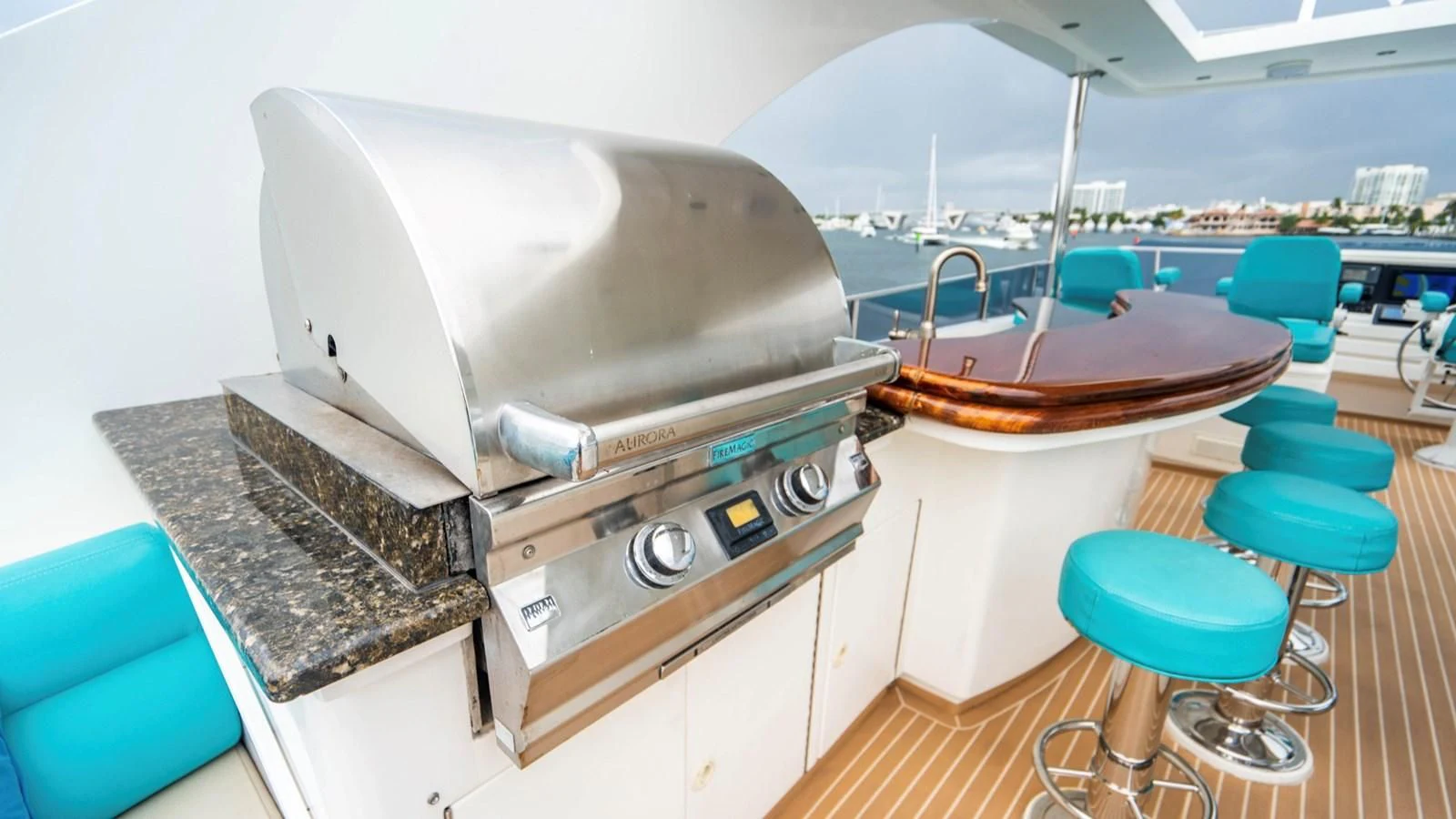 a large white machine with a large fan on top aboard DREAM ON Yacht for Sale
