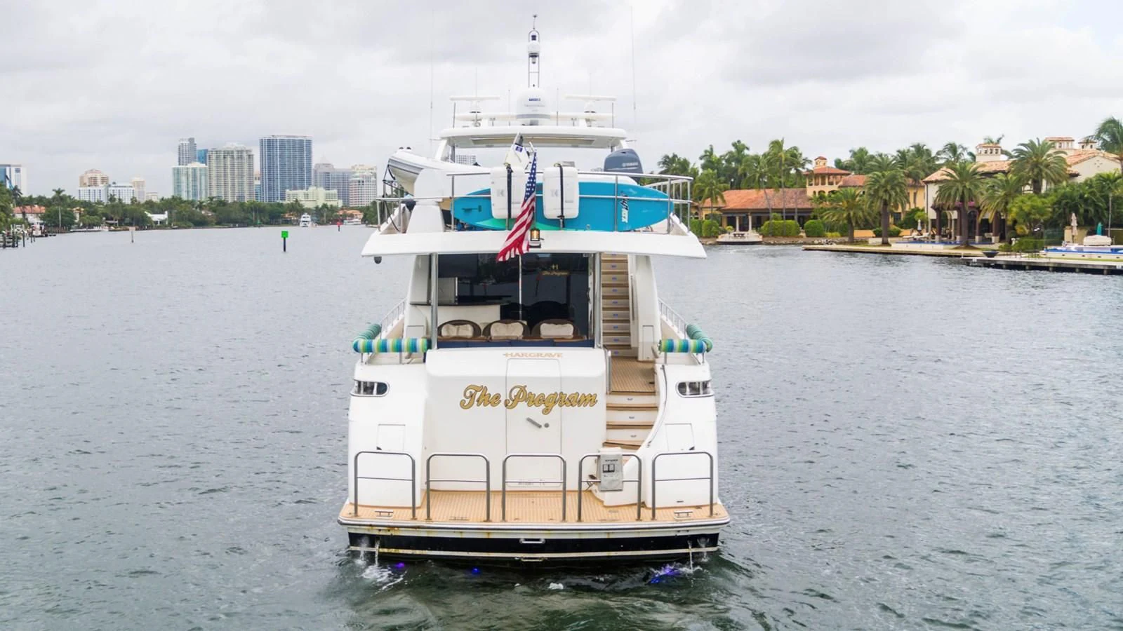 a boat on the water aboard DREAM ON Yacht for Sale
