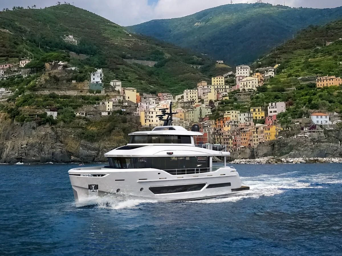 a boat on the water aboard BERING 88/05 Yacht for Sale