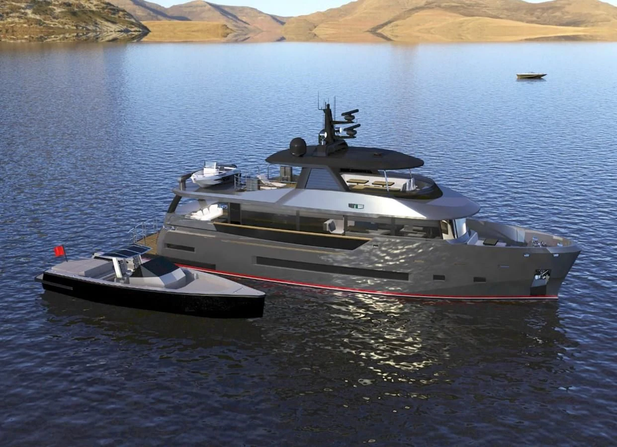 a boat on the water aboard BERING 88/05 Yacht for Sale