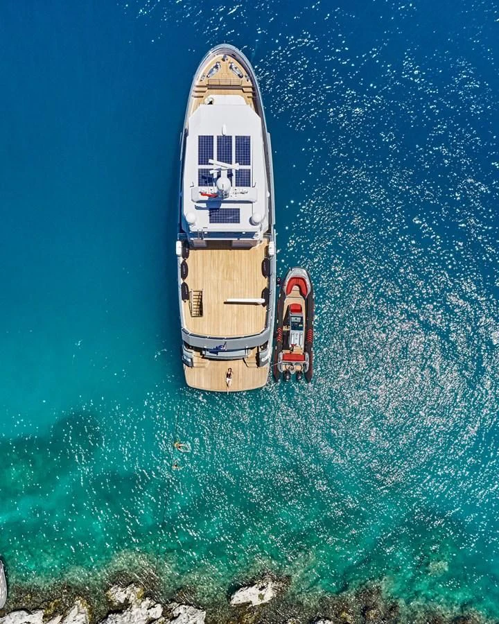 a boat in the water aboard BERING 88/05 Yacht for Sale