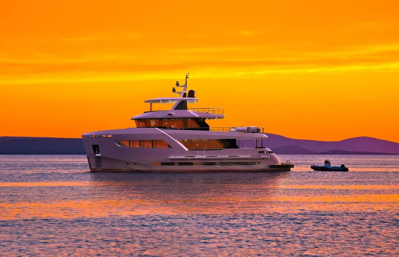 a boat in the water aboard BERING 88/05 Yacht for Sale