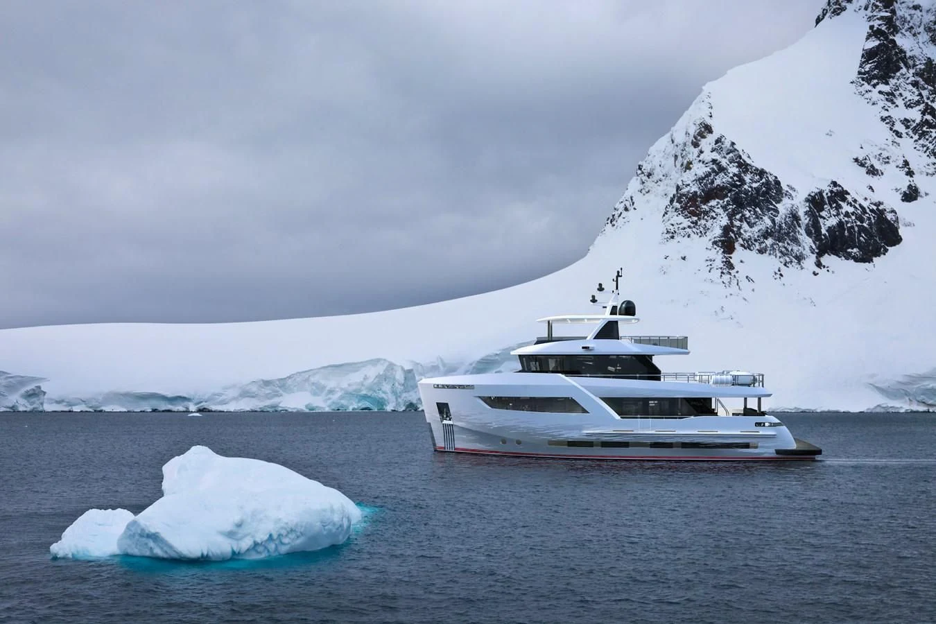 a boat in the water aboard BERING 88/05 Yacht for Sale