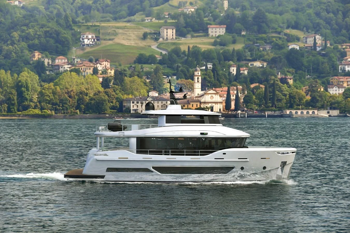 a boat on the water aboard BERING 88/05 Yacht for Sale
